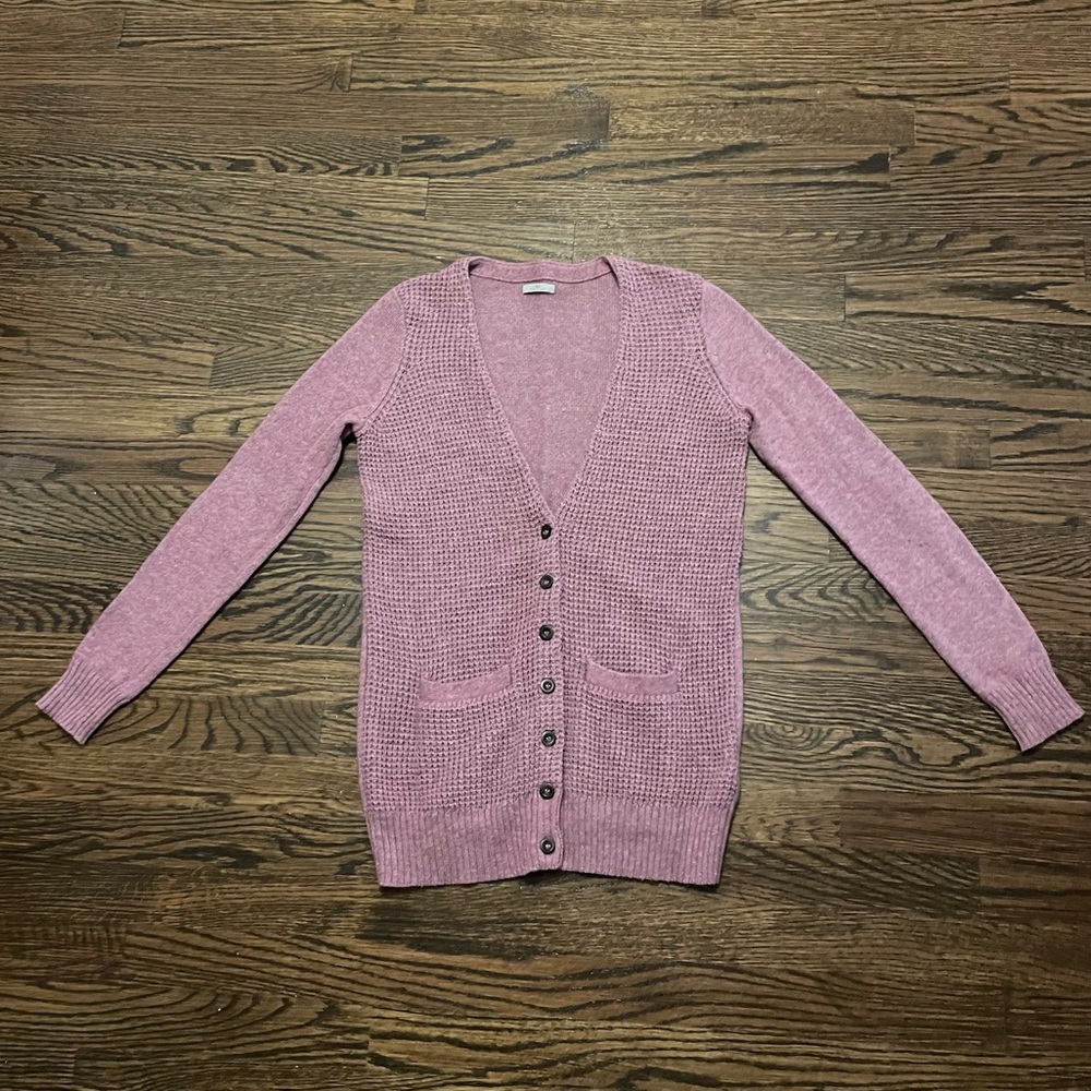 Madewell Heathered Purple Cardigan